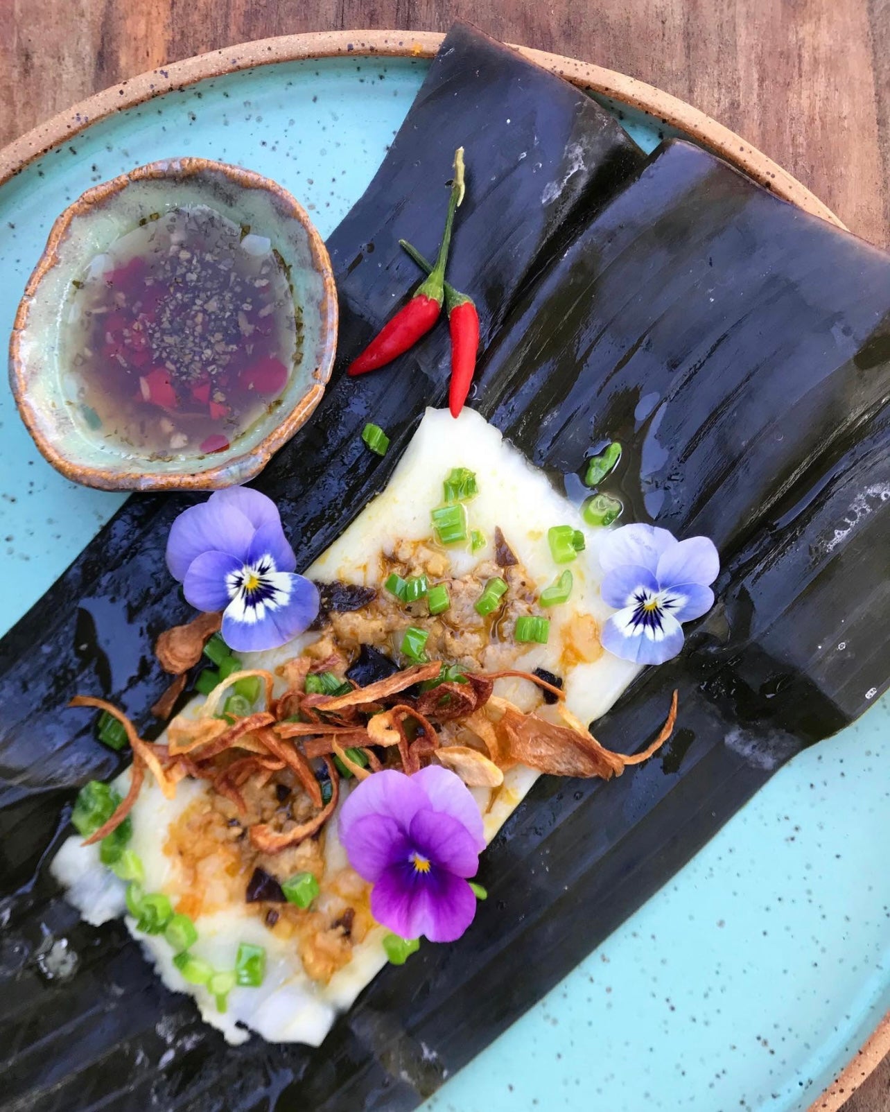 Bánh Nậm Vietnamese Flat Steamed Dumpling