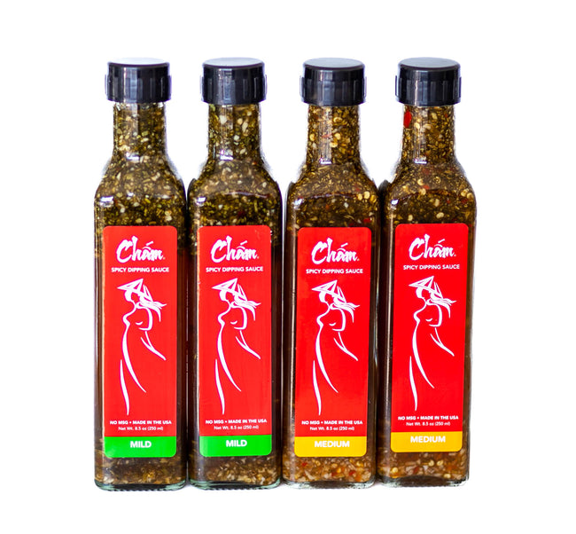 4-PACK Cham Spicy Dipping Sauce - Regular Size