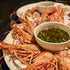 Deep Fried Sweet Shrimp Heads and Shrimp Sashimi
