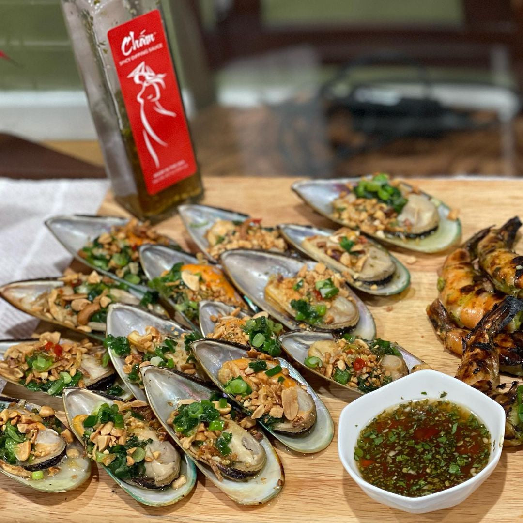 Vietnamese Style Grilled Mussels
