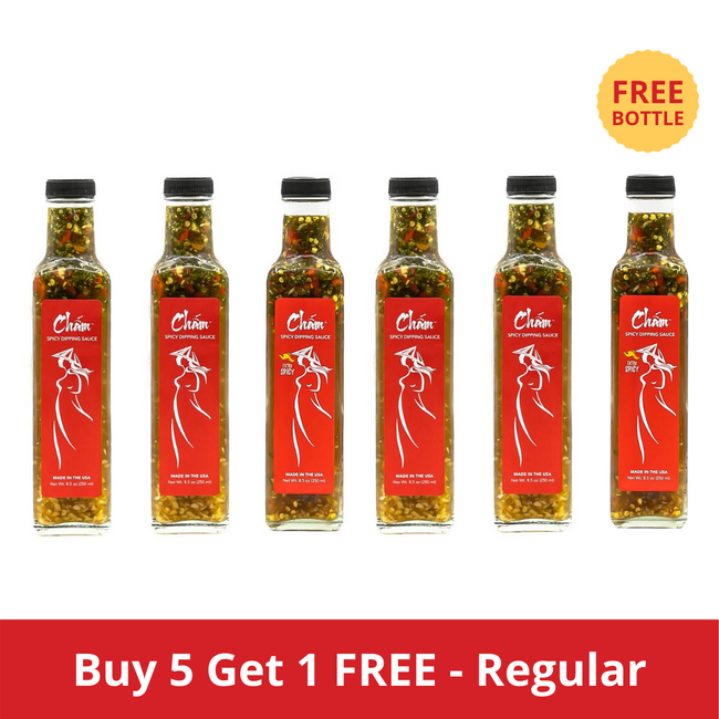 BUY 5 GET 1 FREE (6-PACK) Cham Spicy Dipping Sauce