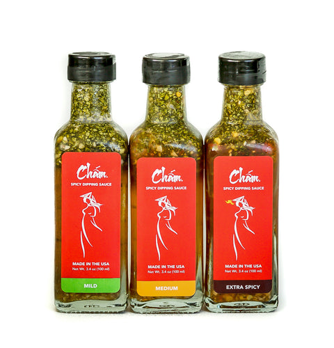 3 LADIES MINI SAMPLER SET- Cham Spicy Dipping Sauce