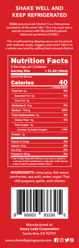 3 LADIES CHAM SET- Cham Spicy Dipping Sauce